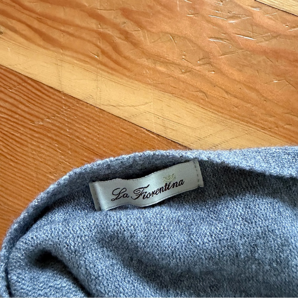 La Fiorentina Grey Sparkle Sweater Poncho - Picture 5 of 6